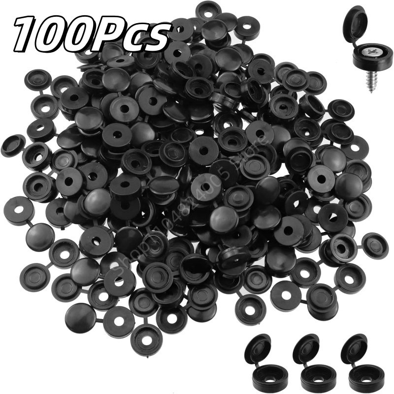 Furniture Hardware Nut - 100Pcs Plastic Foldable Self Tapping Screw