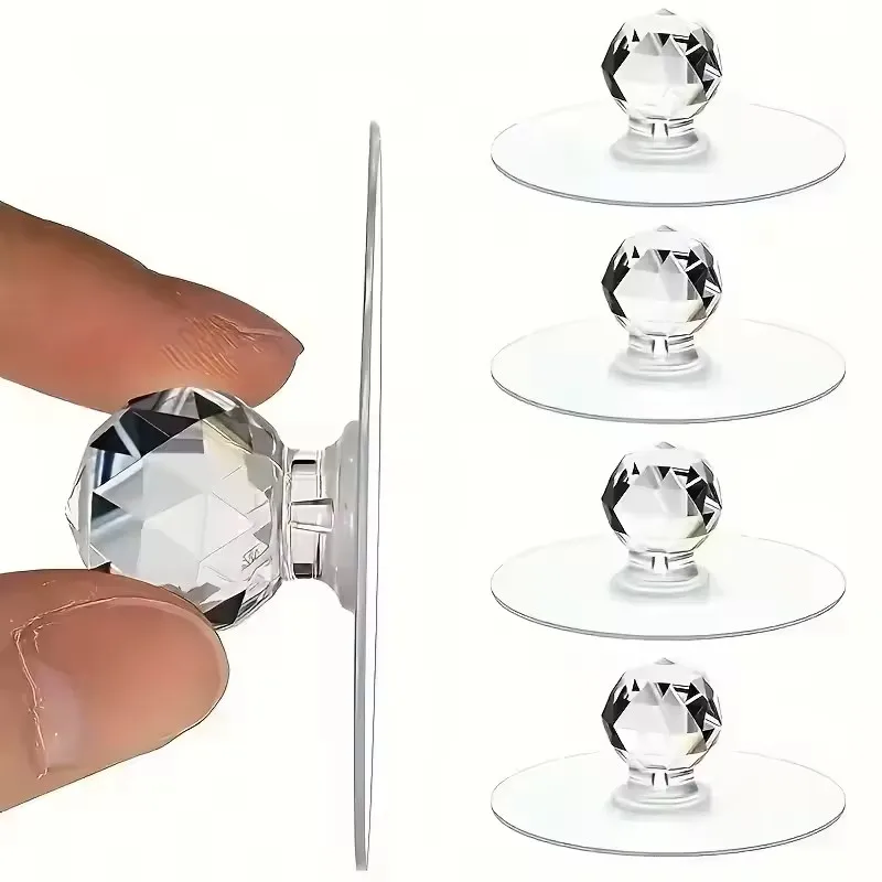 Furniture Hardware China - 20pcs Transparent Crystal Door Knobs Cabinet