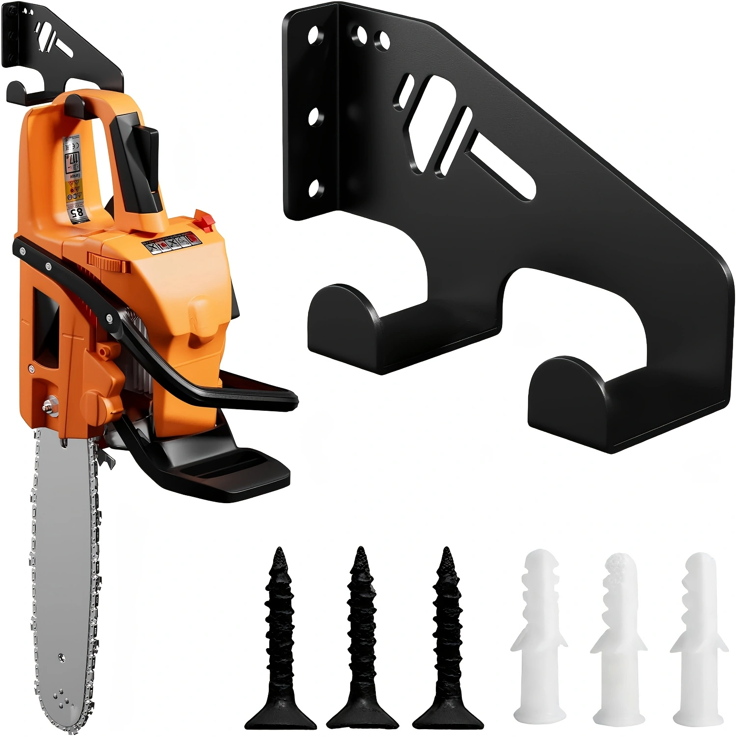 Door Stopper Heavy - Wall Mounted Bracket for Chainsaw Garage,