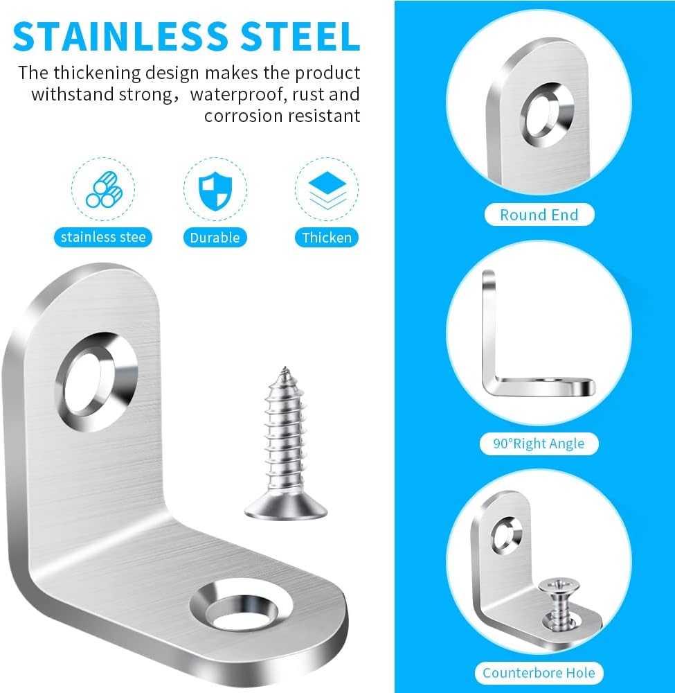 Stainless Steel L Bracket Corn - Furniture Hardware Wood recensie en prijs