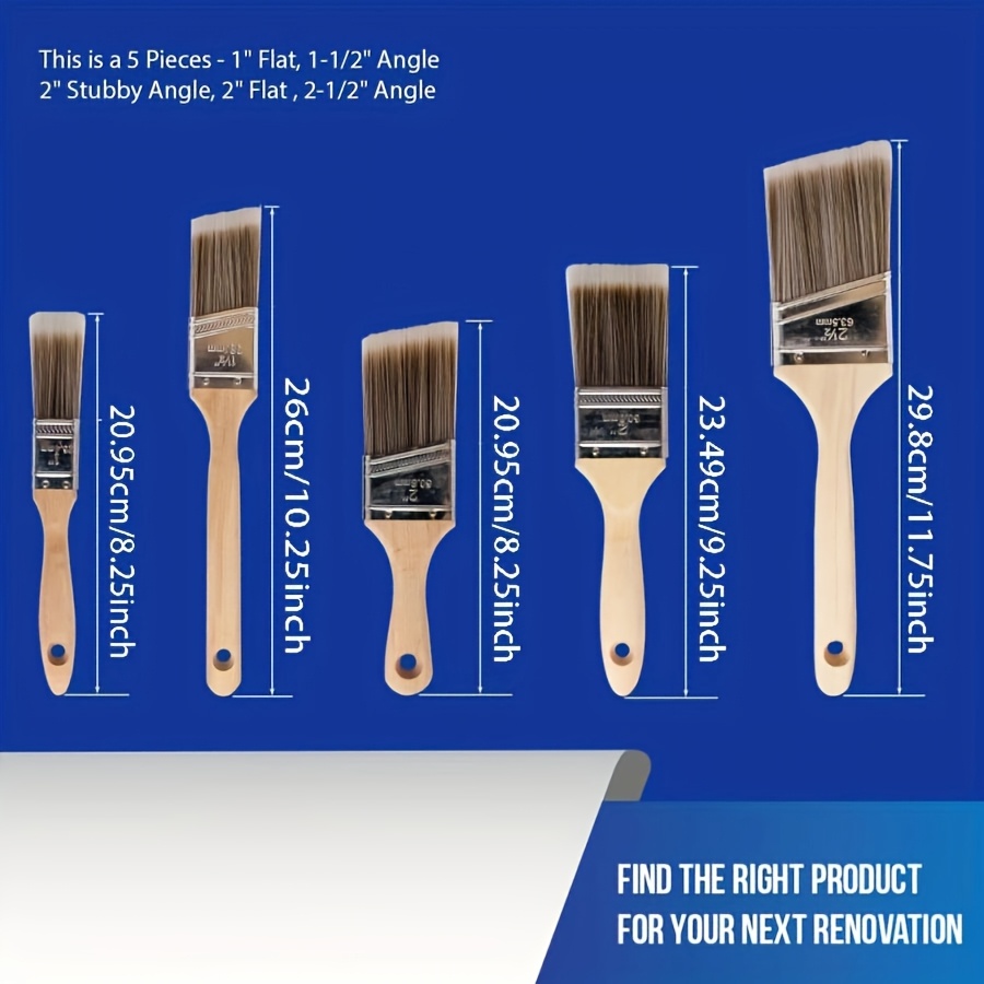 5Pcs High Quality Paint Brush  - Furniture Hardware Wood recensie en prijs