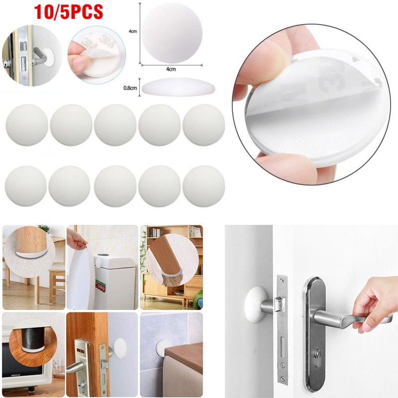 10pcs White Soft Silicone Wall - Door Stopper Heavy recensie en prijs