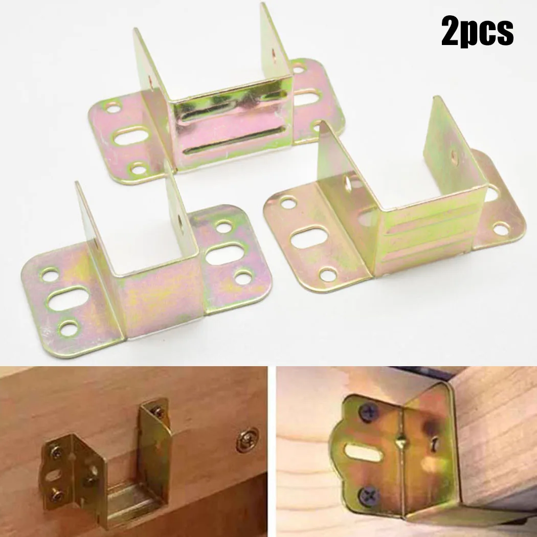 2pcs U Shaped Metal Bed Bracke - Furniture Hardware Hinges recensie en prijs