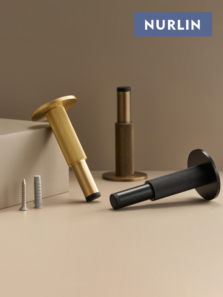 Nurlin Brass  Knurled Door Sto - Door Stopper Heavy recensie en prijs