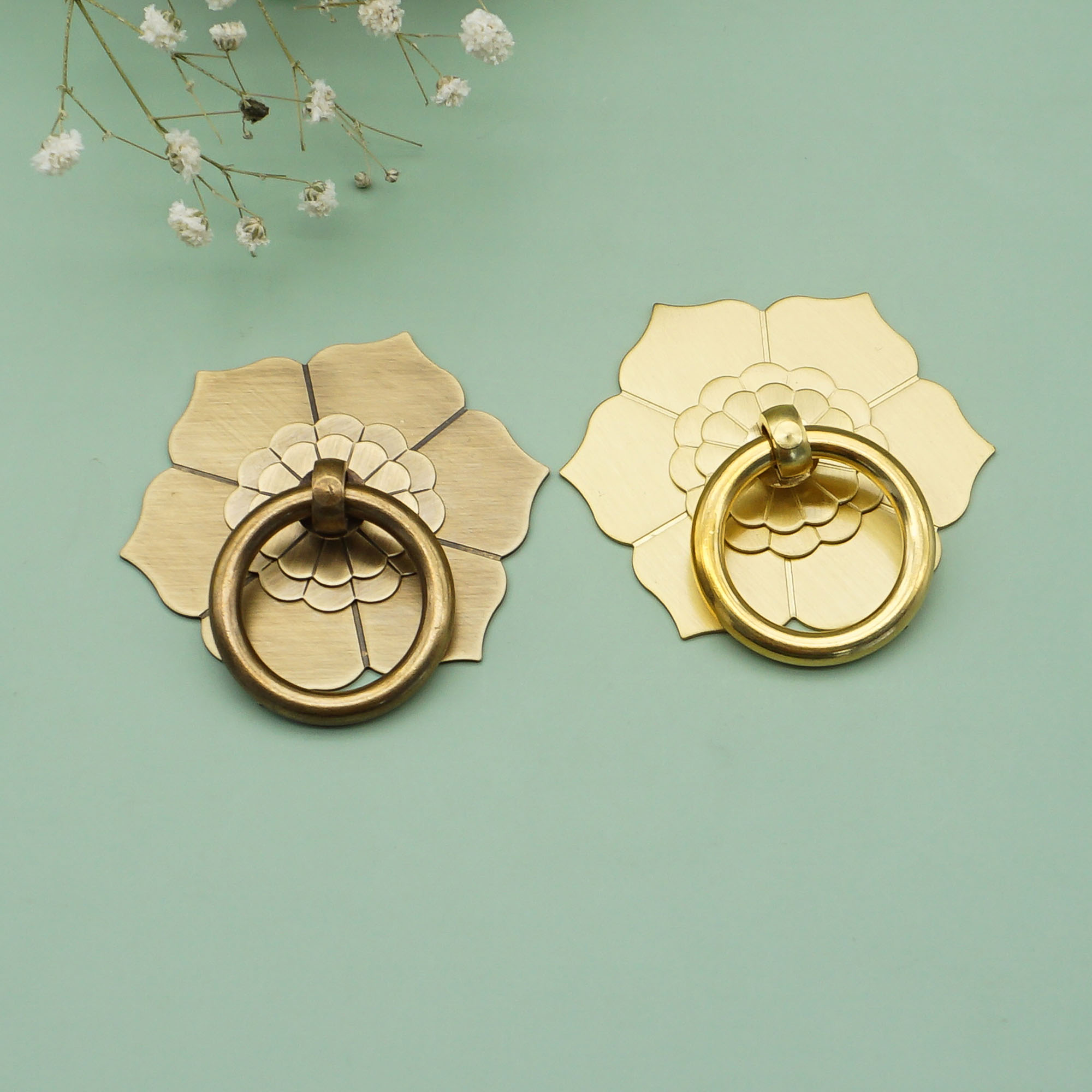 Flower Drawer Pull Vintage Dro - Furniture Hardware Drop Pulls recensie en prijs