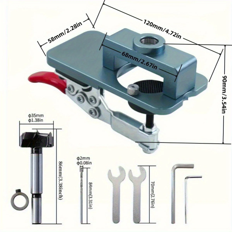 35mm Hinge Jig - Precise Borin - Furniture Hardware Hinges recensie en prijs