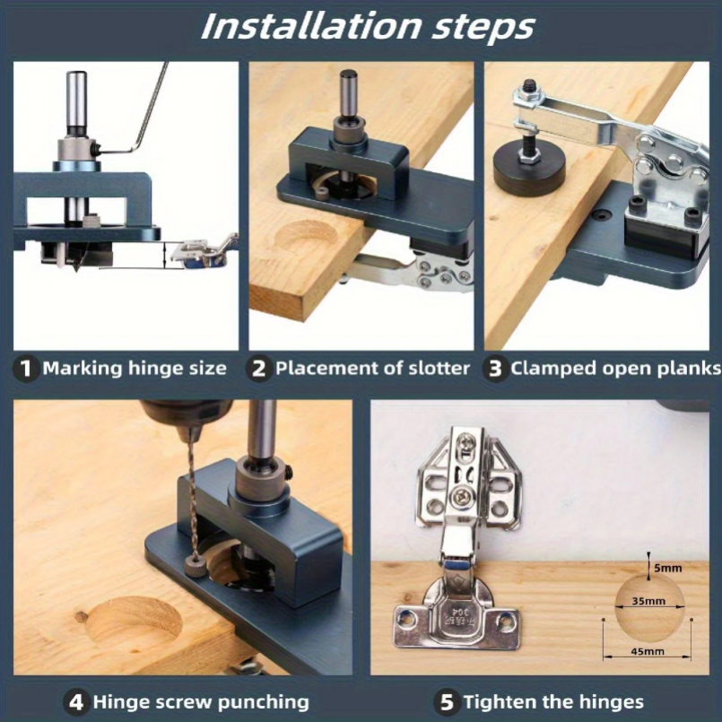 35mm Hinge Jig - Precise Borin - Furniture Hardware Hinges recensie en prijs