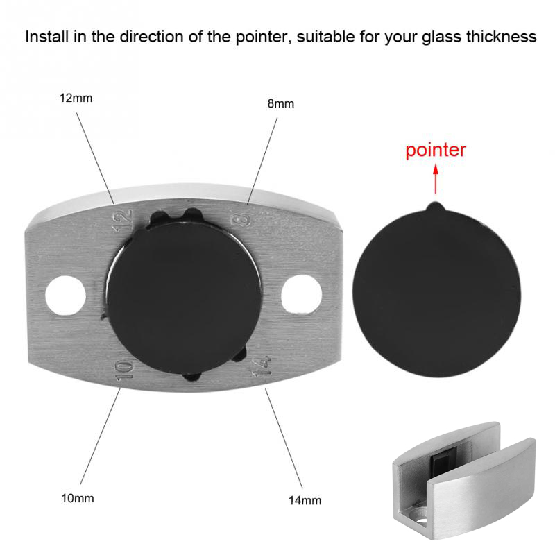 2 PCS Stainless steel 304 Glas - Door Stopper Heavy recensie en prijs
