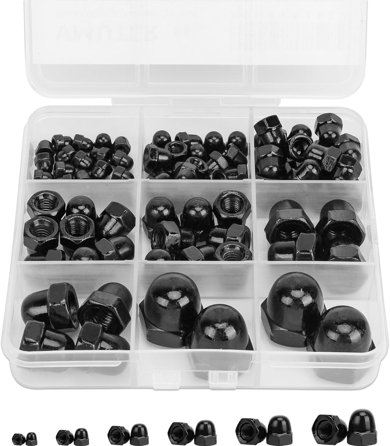 94pcs Black Metric Kits Acorn  - Furniture Hardware Nut recensie en prijs