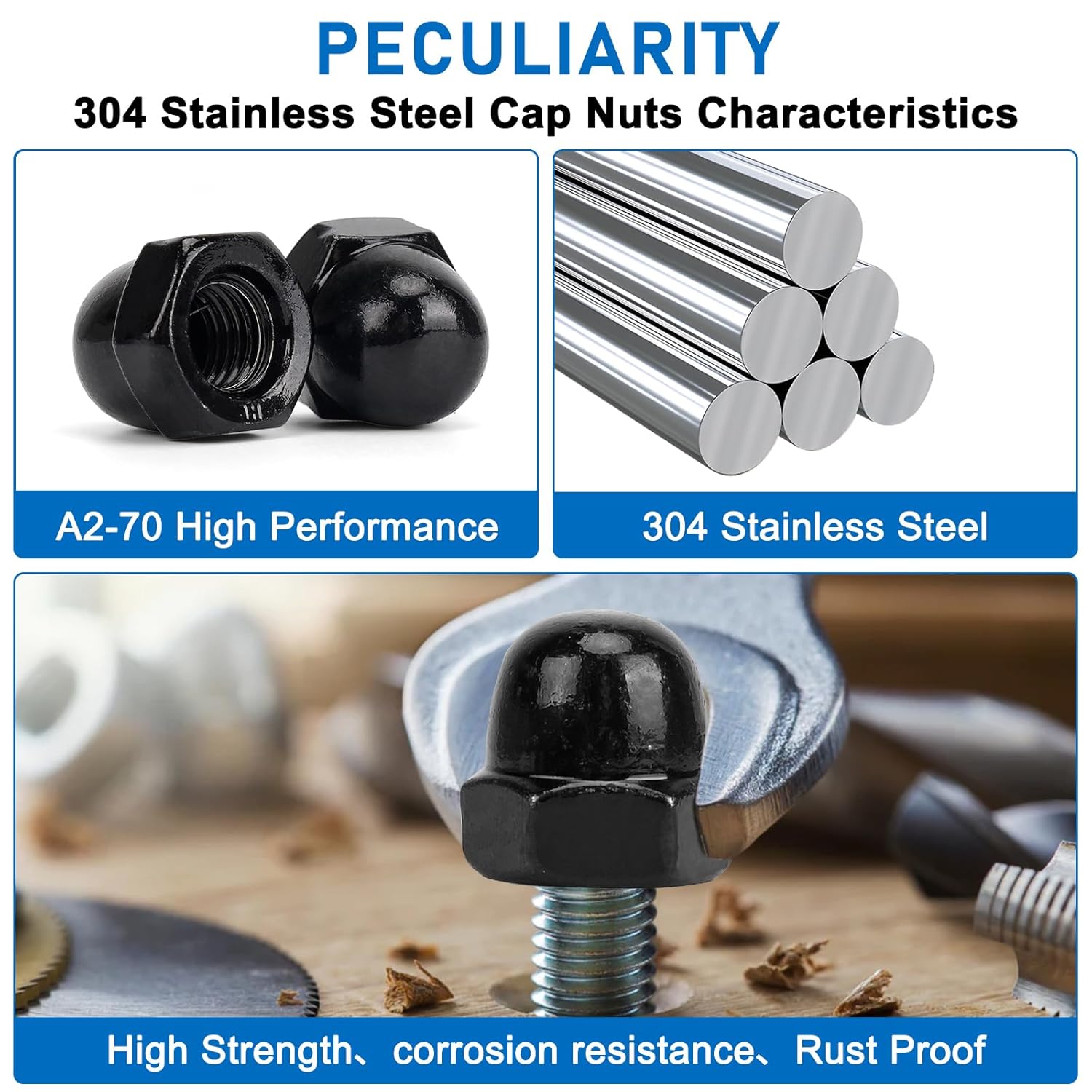 94pcs Black Metric Kits Acorn  - Furniture Hardware Nut recensie en prijs