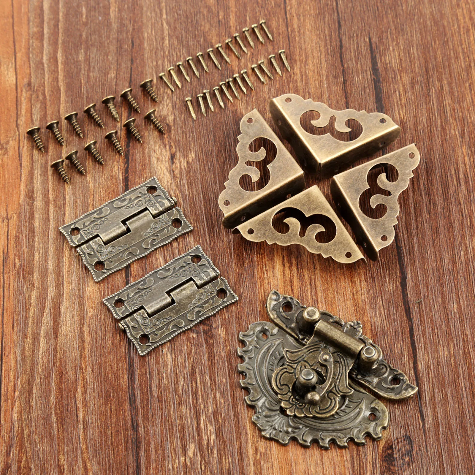 7pcs/set Antique Bronze Padloc - Furniture Hardware Hinges recensie en prijs
