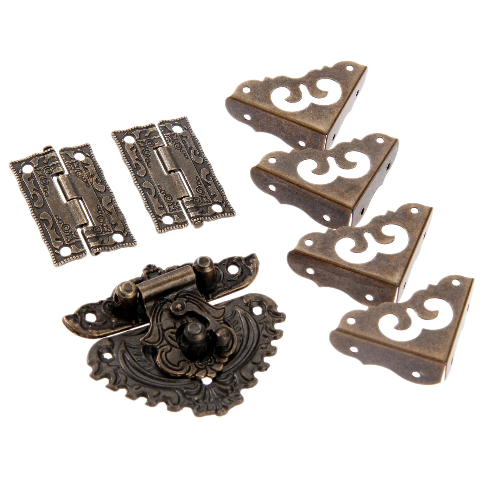 7pcs/set Antique Bronze Padloc - Furniture Hardware Hinges recensie en prijs