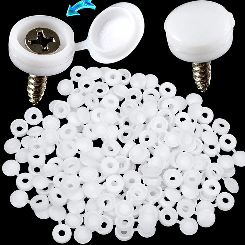 White Hinged Plastic Screw Cap - Furniture Hardware Hinges recensie en prijs