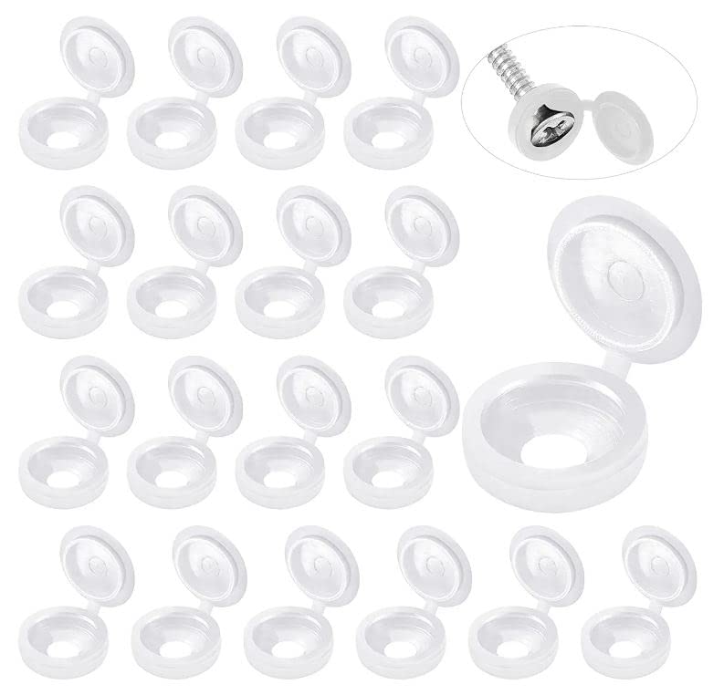 White Hinged Plastic Screw Cap - Furniture Hardware Hinges recensie en prijs