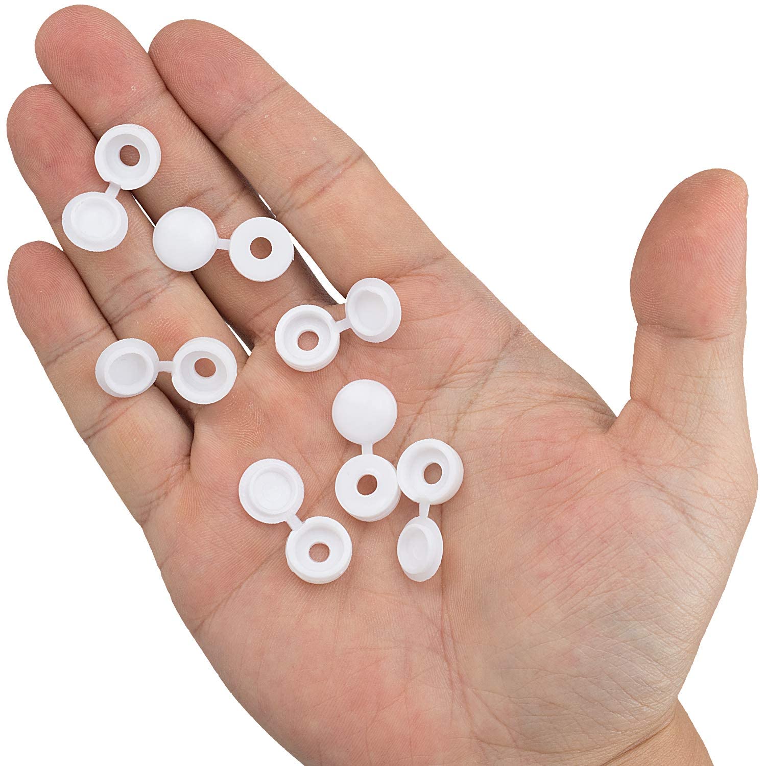 White Hinged Plastic Screw Cap - Furniture Hardware Hinges recensie en prijs