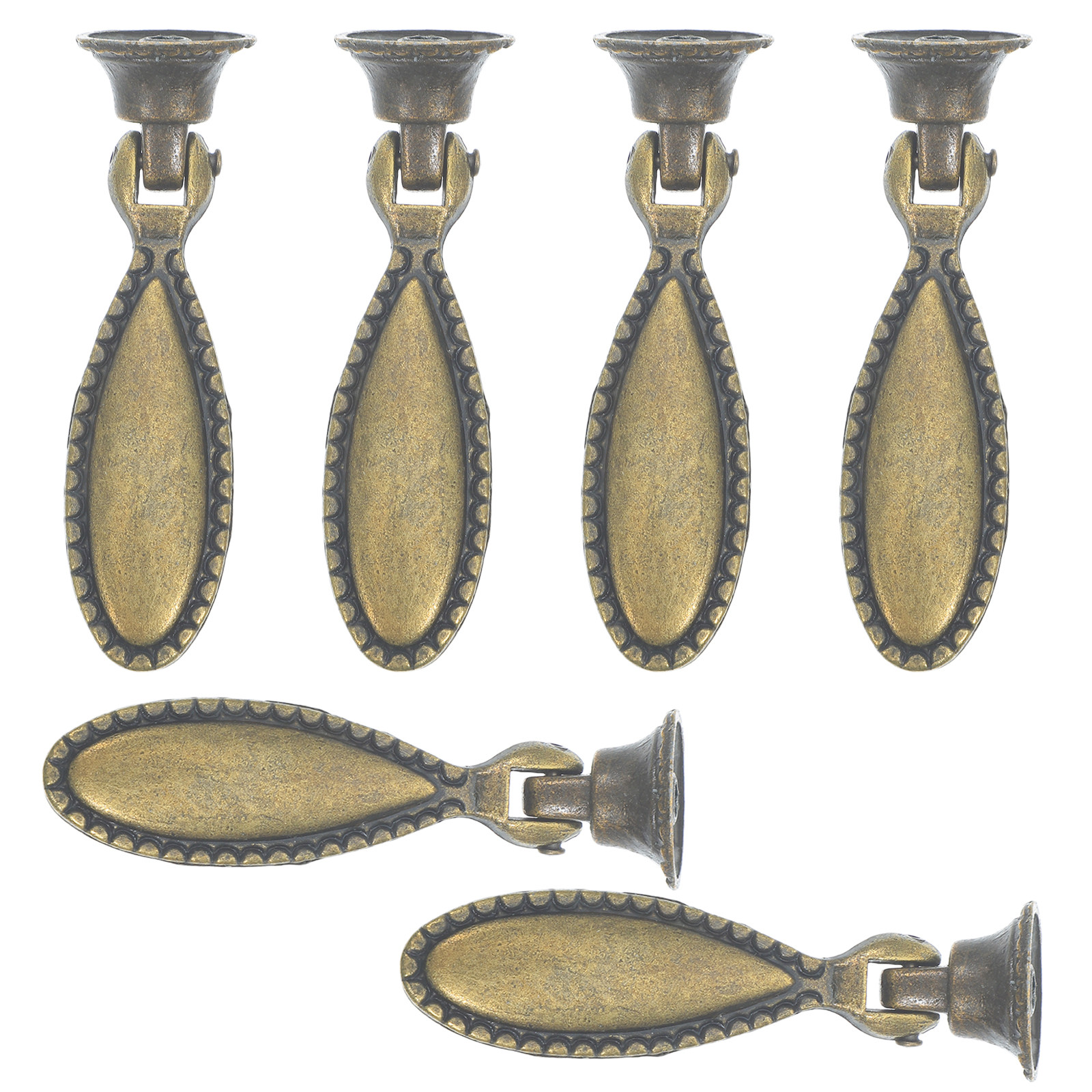 6Pcs Bronze Cabinet Pulls Vint - Furniture Hardware Drop Pulls recensie en prijs