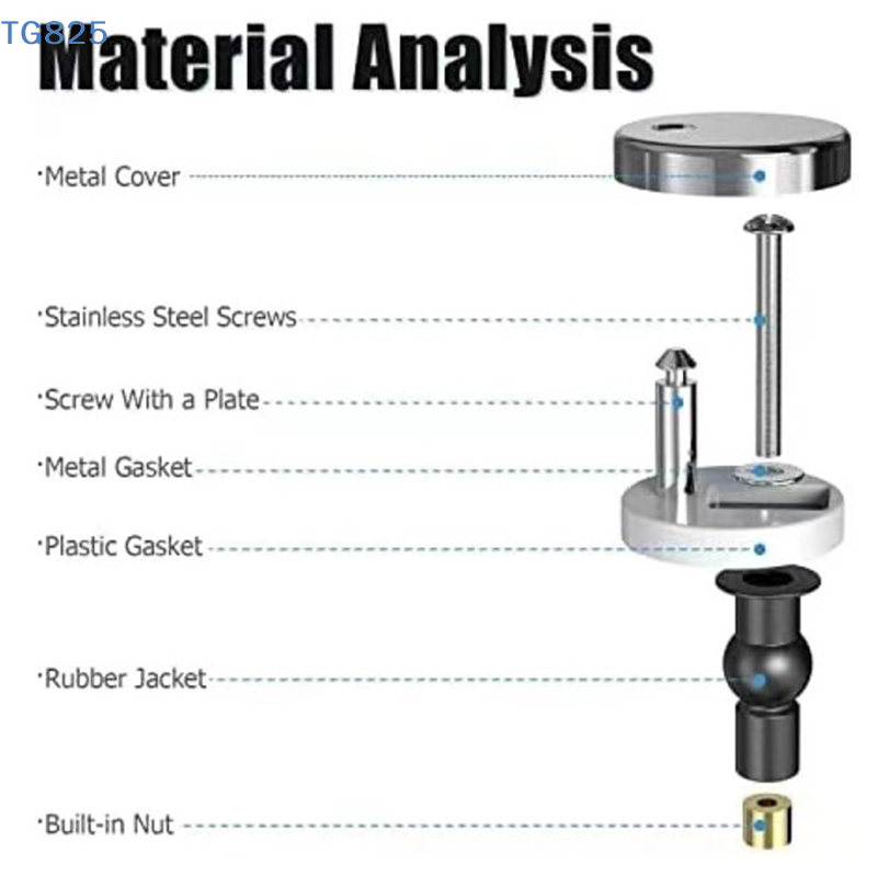 【AN】2Pcs Toilet Seat Hinges To - Furniture Hardware Hinges recensie en prijs
