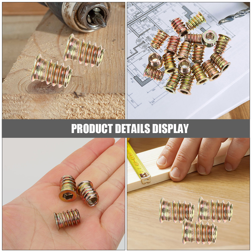 40Pcs Threaded Insert M6x13 Fu - Furniture Hardware Nut recensie en prijs