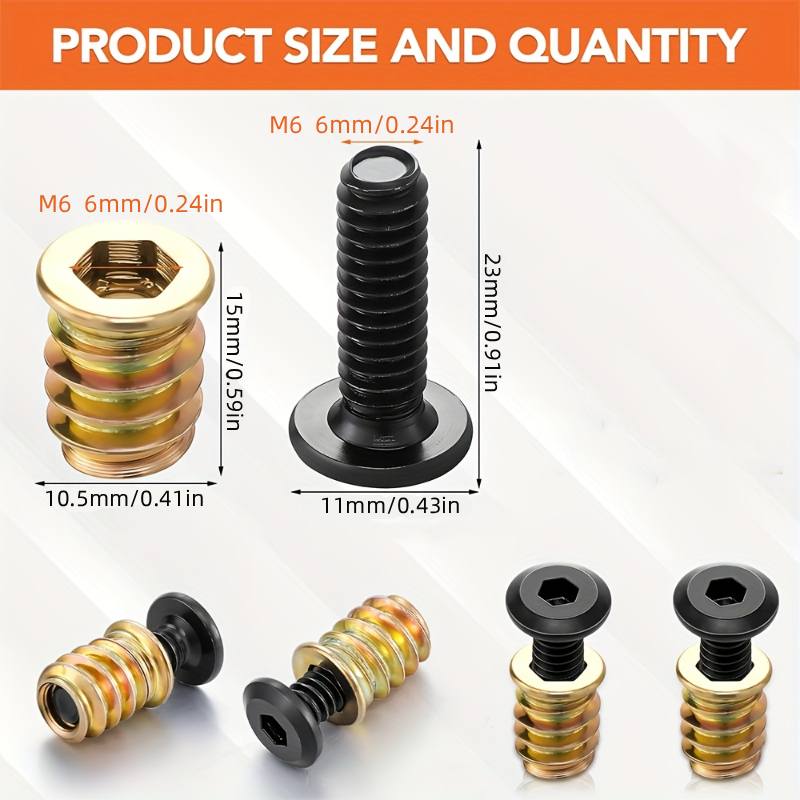 10PCS Nut Threaded Inserts Com - Furniture Hardware Nut recensie en prijs
