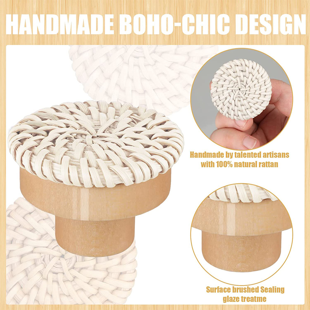 1-24pcs Rattan Wooden Handles  - Furniture Hardware China recensie en prijs